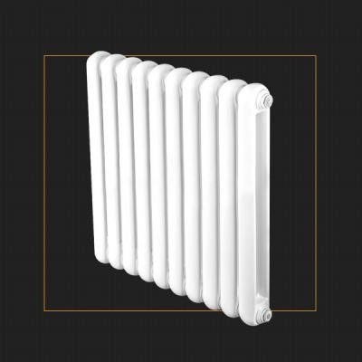 钢制50X25圆双柱散热器 家中安装暖气片 即装即用