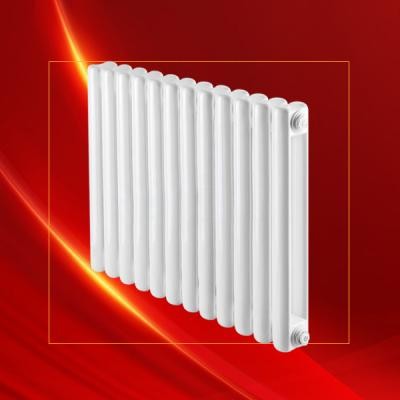 钢制6030方双柱暖气片家用水暖壁挂式散热器钢制大水道