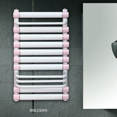 铜铝800卫浴背篓暖气片毛巾架置物散热器