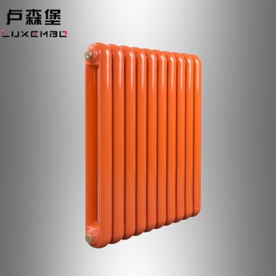钢制50圆片头暖气片二柱水暖家用采暖散热器