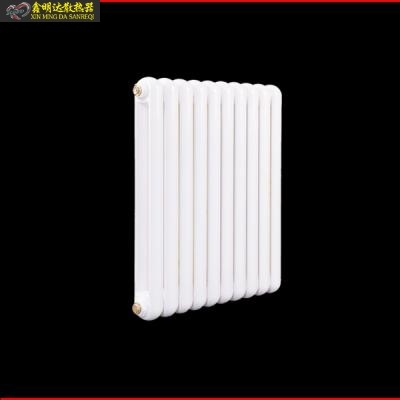 钢制50圆片头暖气片二柱水暖家用采暖散热器