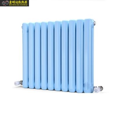 钢制70片头钢二柱暖气片大水道低碳钢散热器水暖