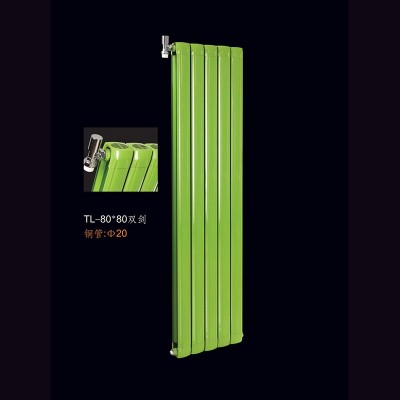 铜铝复合80X80双剑散热器