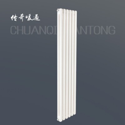 钢制60/30方双柱防腐家用钢二柱暖气片水暖散热器大水道