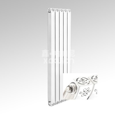 铜铝复合80X80散热器集中供暖壁挂式暖气片大水道