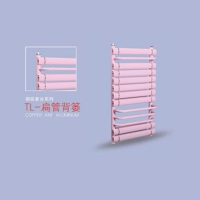 铜铝复合扁管背篓暖气片卫生间毛巾架散热器