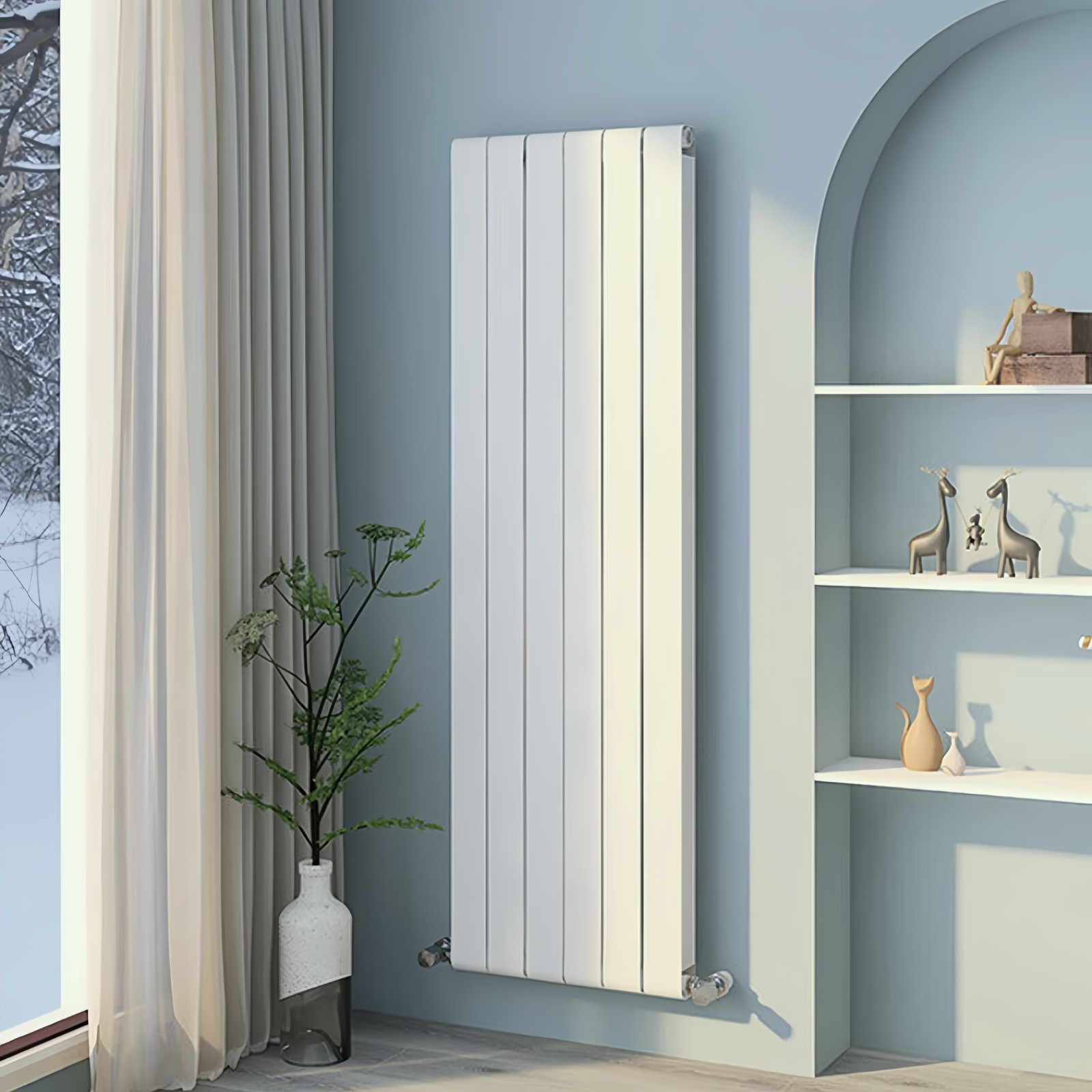 铜铝复合85X75散热器 家用暖气片