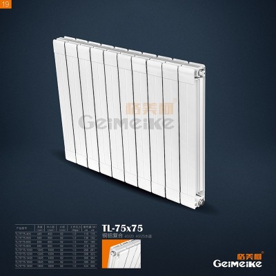 铜铝复合75X75散热器