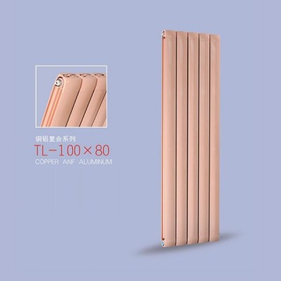 铜铝复合100*80散热器厂家直销支持定制