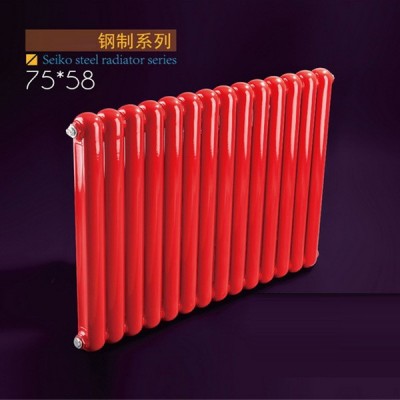 钢制75x58散热器大水道壁挂式取暖