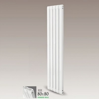 80×80双剑散热器大水道壁挂式取暖