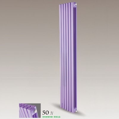钢制50方片头暖气片二柱水暖家用采暖散热器