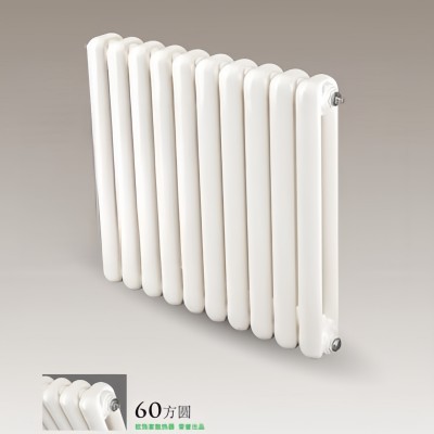 钢制60方圆双柱散热器家用水暖暖气片壁挂式自采暖