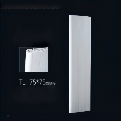 铜铝复合75/75圆拼接散热器大水道**暖气片
