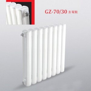 九叶钢制70x30方片头散热器