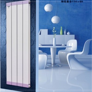铜铝复合114×60散热器批发