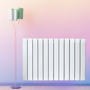 铜铝复合防熏墙75x75散热器