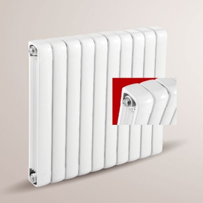 铜铝复合64X98散热器